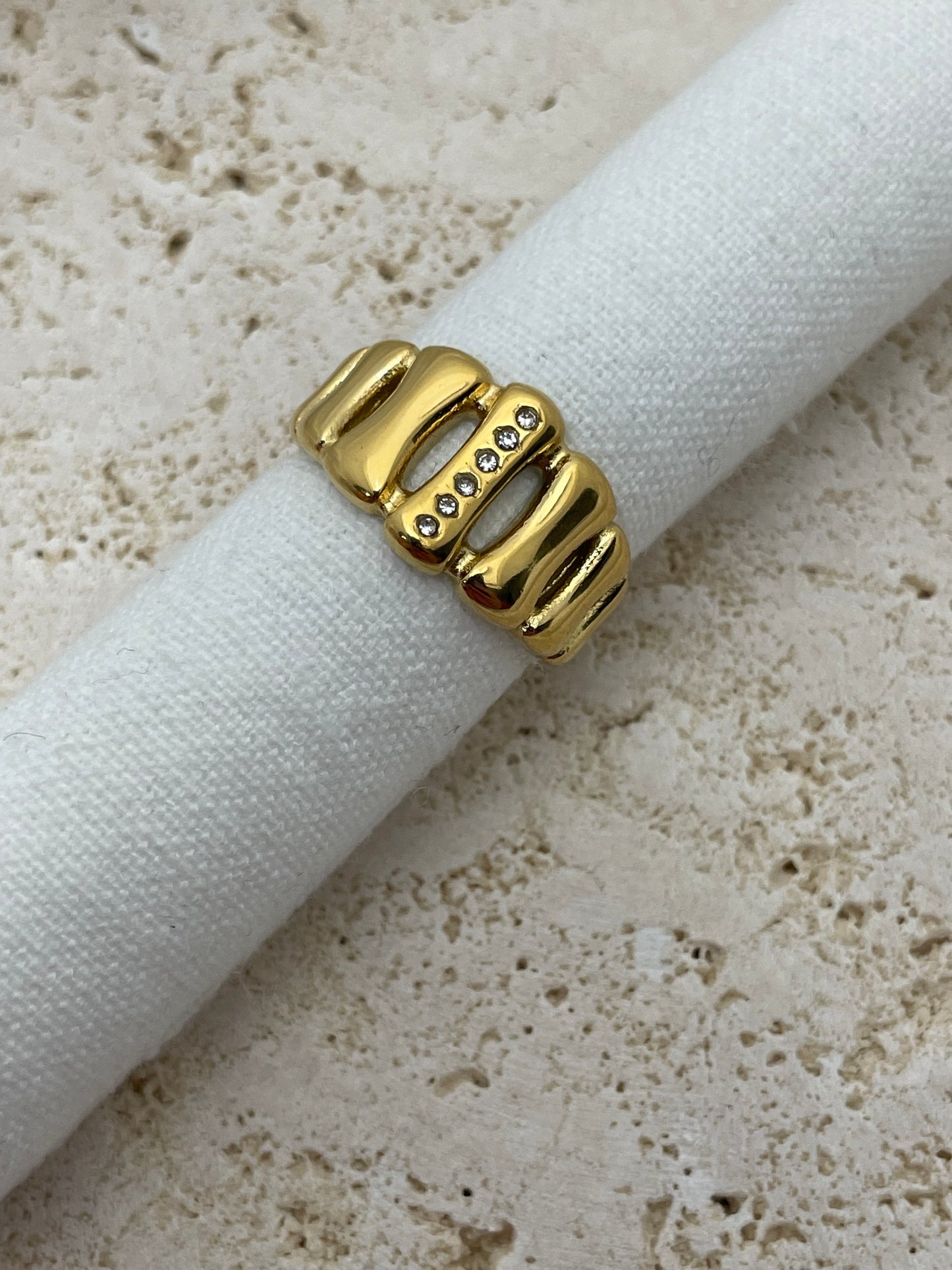 Ατσάλινα χρυσά δαχτυλίδια (Συλλογή 2)