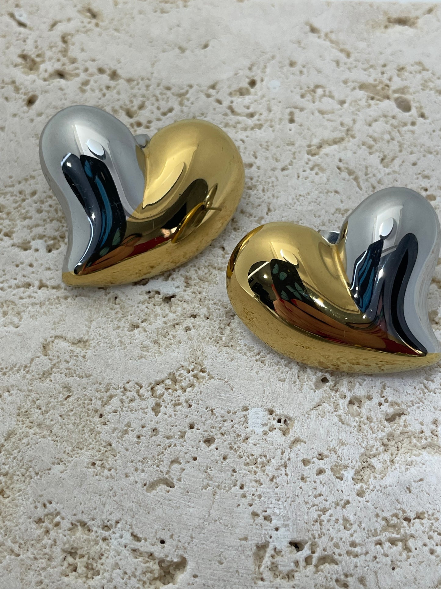 Σκουλαρίκια δίχρωμα