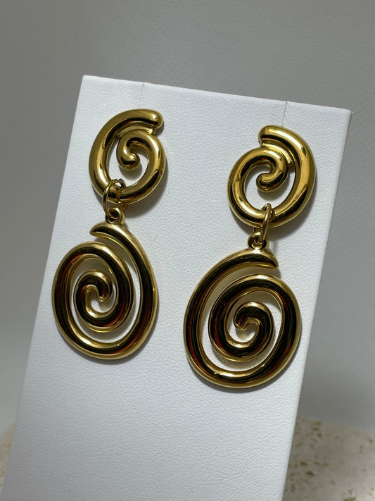 Σκουλαρίκια διπλή σπείρα