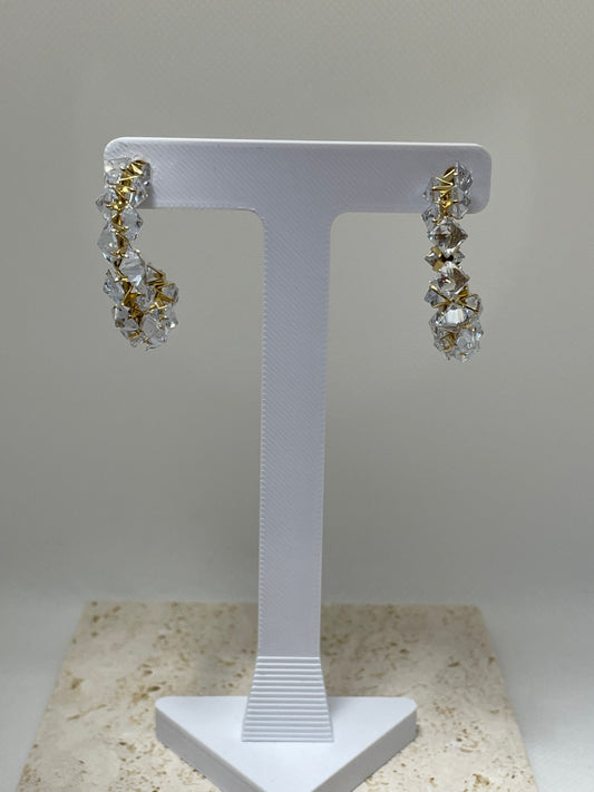 Κρίκοι με κρυσταλλάκια