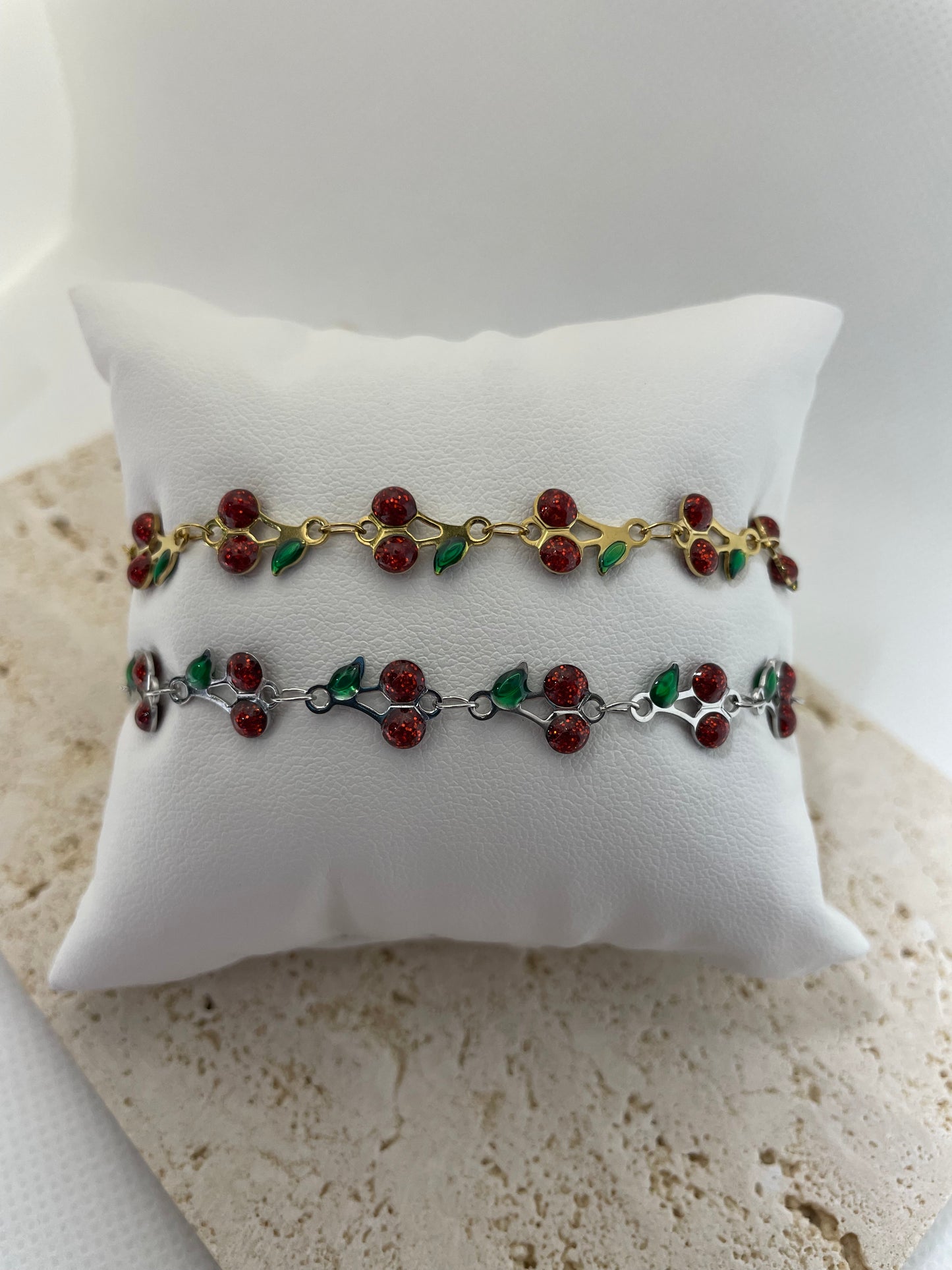 Βραχιόλι αλυσίδα με κερασάκια