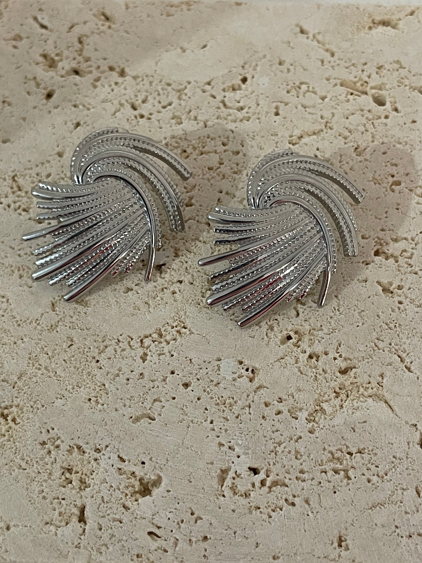 Vintage ασημί σκουλαρίκια