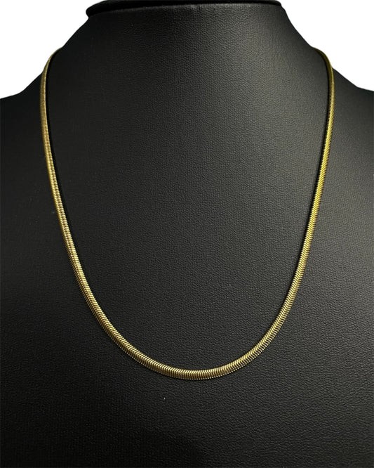 Κολιέ snake χρυσή αλυσίδα