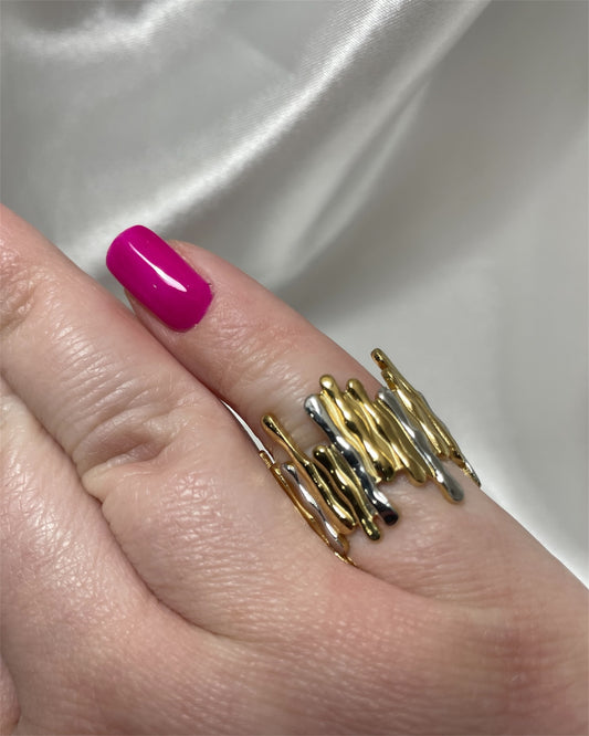 Δαχτυλίδι λιωμένες μπάρες