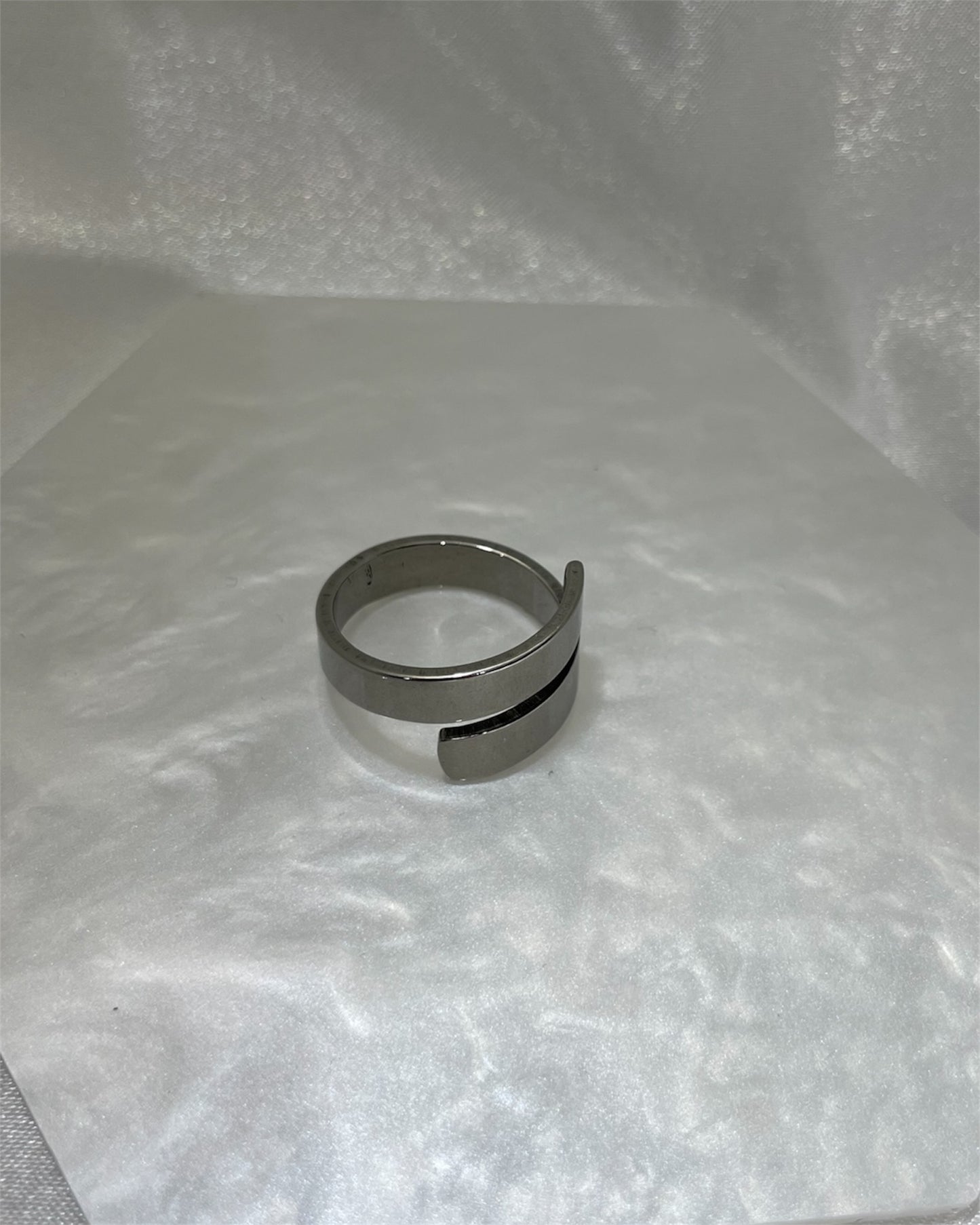 Ασημί δαχτυλίδι παράλληλη βέρα