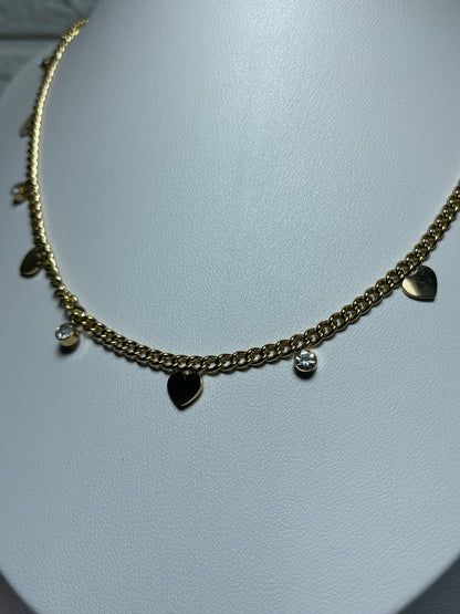 Κολιέ με κρεμαστά μοτίφ και ζιργκόν