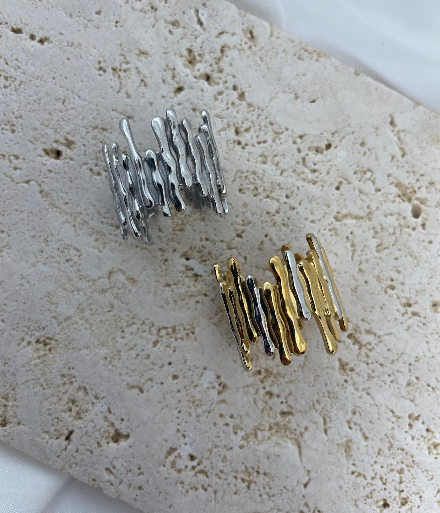 Δαχτυλίδι λιωμένες μπάρες