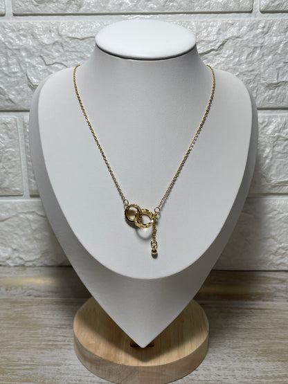 Χρυσό κολιέ ellipse