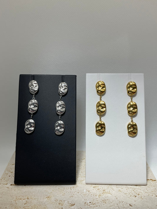 Σκουλαρίκια κρεμαστά σφυρήλατα