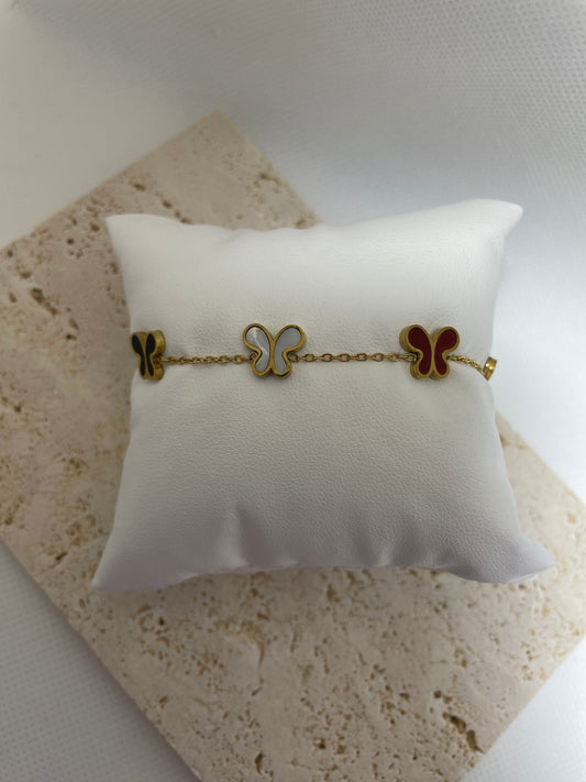 Βραχιόλι με πεταλούδες