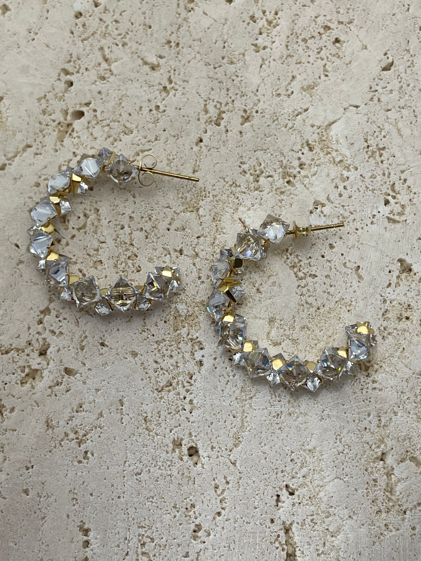 Κρίκοι με κρυσταλλάκια