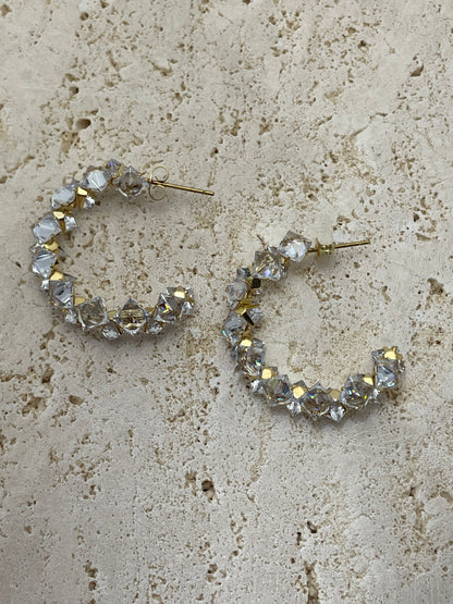 Κρίκοι με κρυσταλλάκια