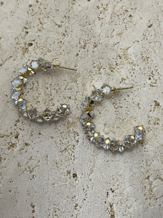 Κρίκοι με κρυσταλλάκια