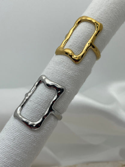 Δαχτυλίδι ορθογώνιο λιωμένο