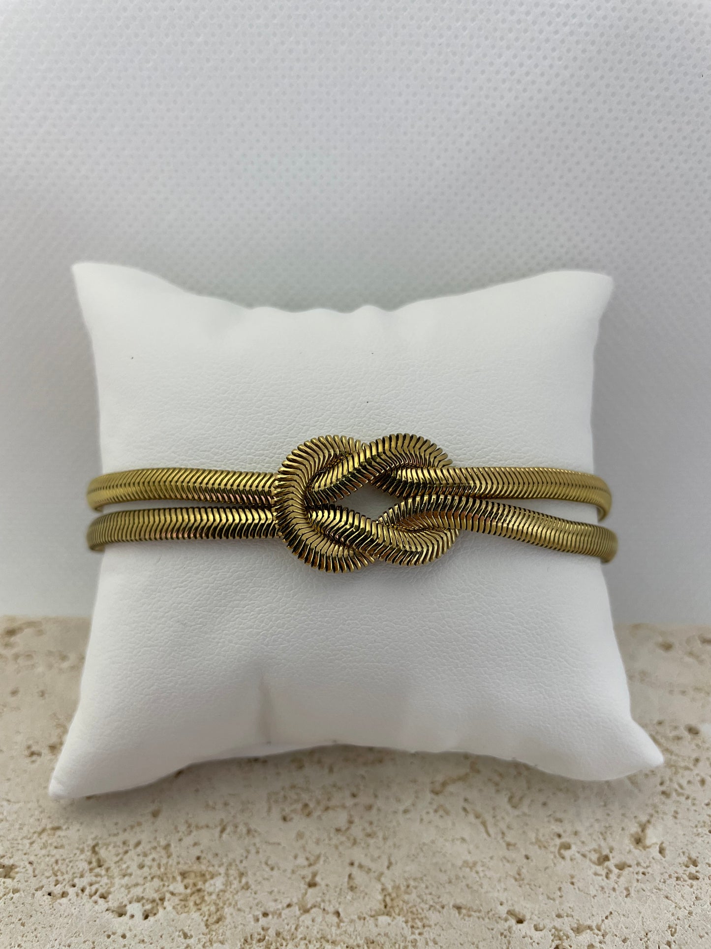 Βραχιόλι αλυσίδας snake με κόμπο