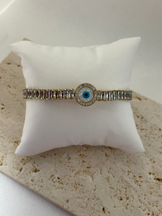 Βραχιόλι μπαγιέτες και μπλε μάτι