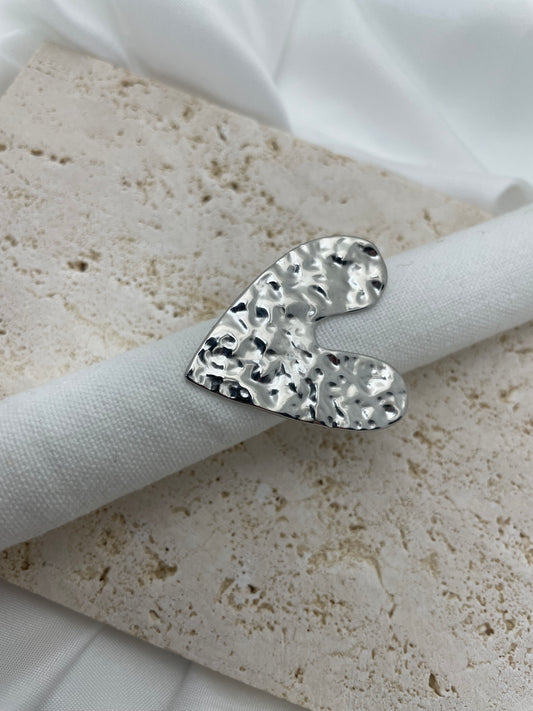 Δαχτυλίδι σφυρήλατη καρδιά