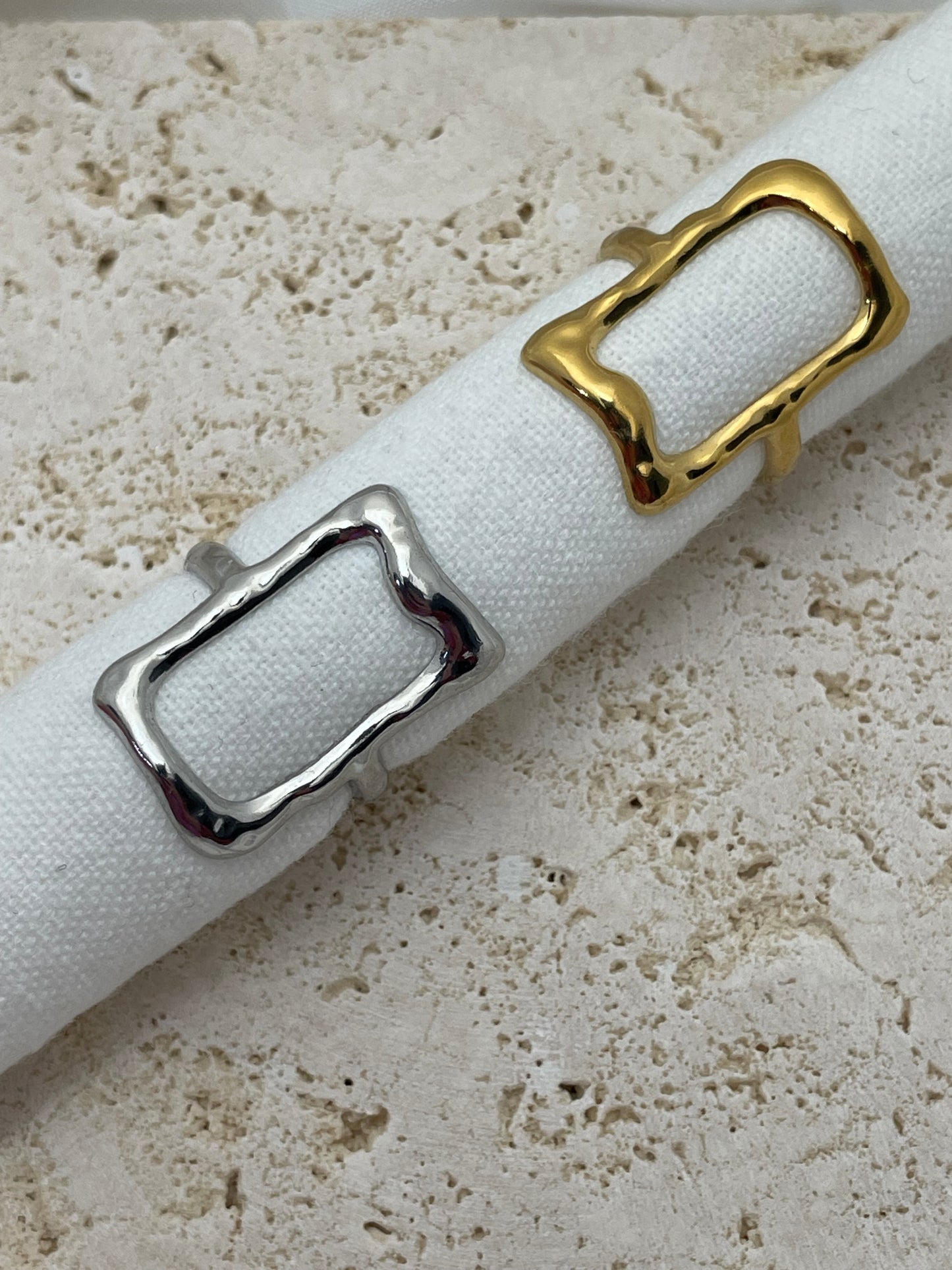 Δαχτυλίδι ορθογώνιο λιωμένο