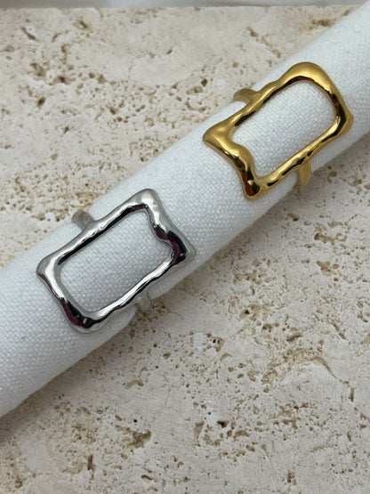 Δαχτυλίδι ορθογώνιο λιωμένο