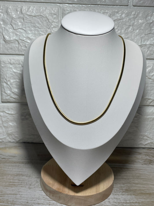 Κολιέ snake χρυσή αλυσίδα