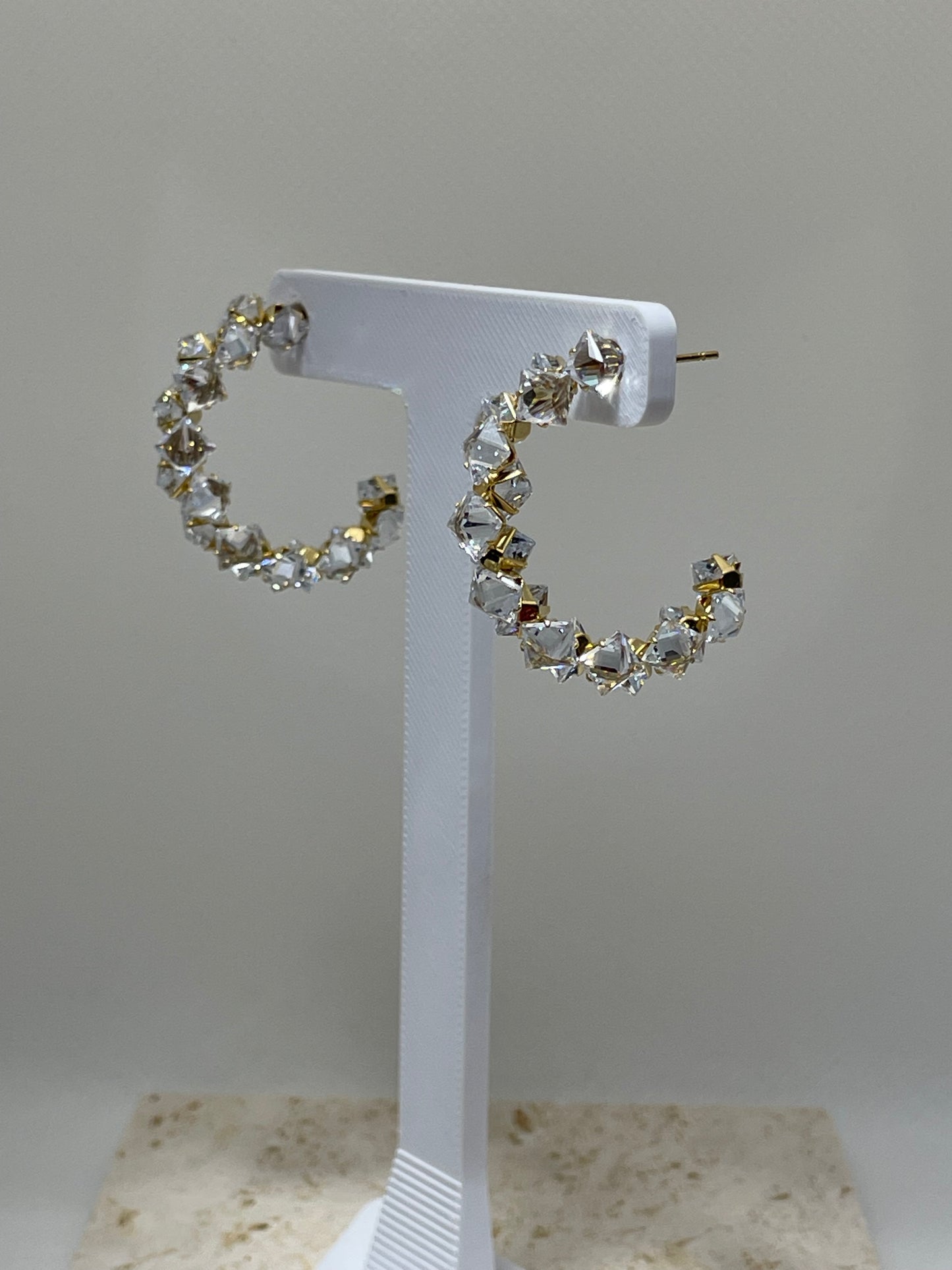 Κρίκοι με κρυσταλλάκια