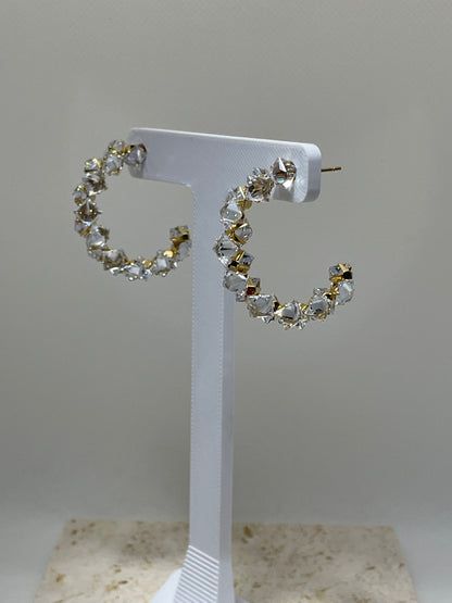 Κρίκοι με κρυσταλλάκια