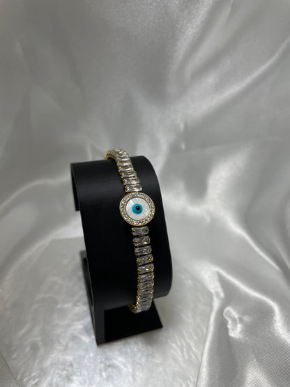 Βραχιόλι μπαγιέτες και μπλε μάτι