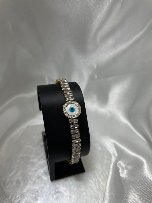 Βραχιόλι μπαγιέτες και μπλε μάτι